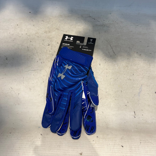 Vist Large View of Product Image Which is Used Under Armour UA BLUR FB Gloves Royal Blue MD