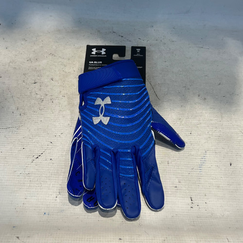Vist Large View of Product Image Which is Used Under Armour UA BLUR FB Gloves Royal Blue MD