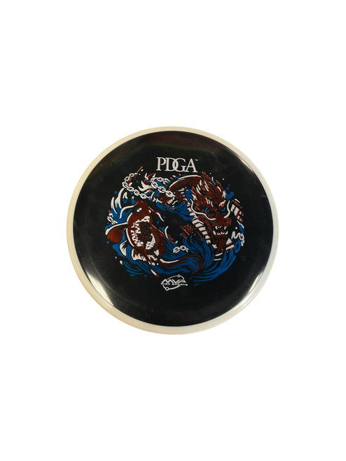 Vist Large View of Product Image Which is Used MVP CRAVE Disc Golf Driver Black