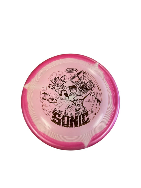 Vist Large View of Product Image Which is Used Innova HALO STAR SONIC Disc Golf Mid Range Pink