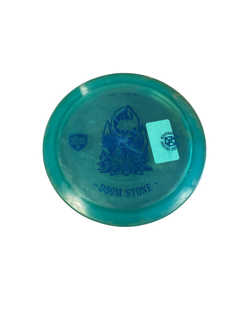 Vist Large View of Product Image Which is Used Discmania DOOM STONE Disc Golf Driver Royal Blue