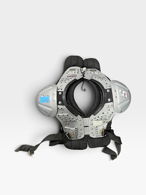 Vist Large View of Product Image Which is Used Riddell Rival Youth Football (FB) Shoulder Pads Black SM, front view