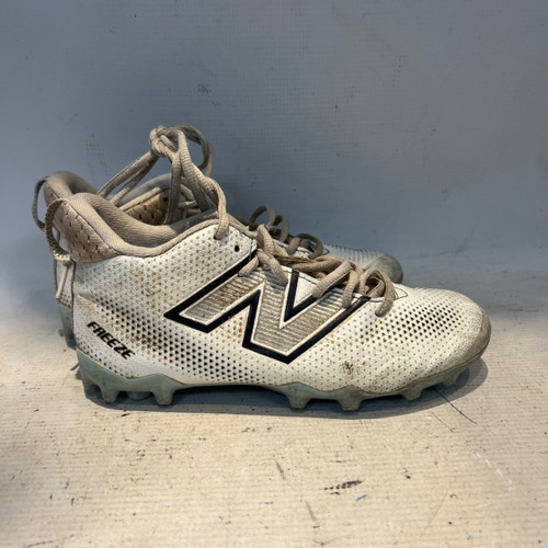 Vist Large View of Product Image Which is Used New Balance LAX Cleats Mens White Senior 4.5
