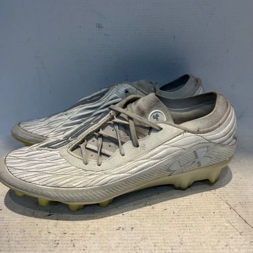 Vist Large View of Product Image Which is Used Under Armour LAX Cleats Mens White Senior 8