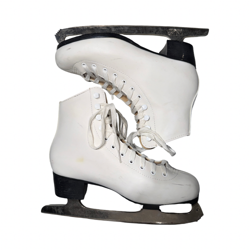 Vist Large View of Product Image Which is Used Sher-wood CHIMO TARA WomensFigure Skate White Senior 7