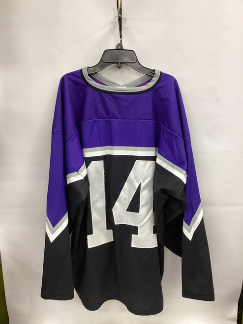 Vist Large View of Product Image Which is Used Hockey Practice Jersey Black And Purple XL