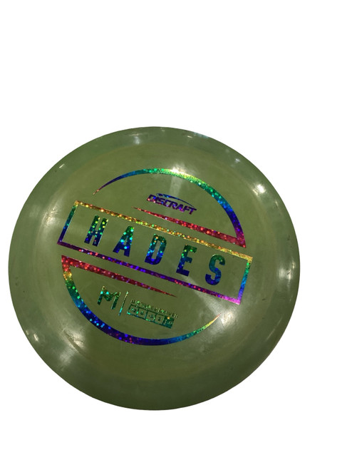 Vist Large View of Product Image Which is Used Discraft HADES Disc Golf Driver Green