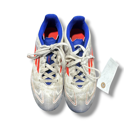 Vist Large View of Product Image Which is Used Adidas F50 Soccer Cleats White Junior 01