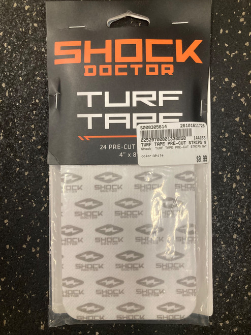 Vist Large View of Product Image Which is Used Shock DR TURF TAPE PRE-CUT STRIPS NWT Football Accessory White