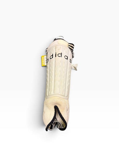 Vist Large View of Product Image Which is Used Adidas Soccer Shin Guards Adult White LG