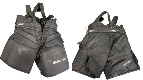 Vist Large View of Product Image Which is Used Bauer GSX GOALIE PANTS Junior Goalie Pant Black LG