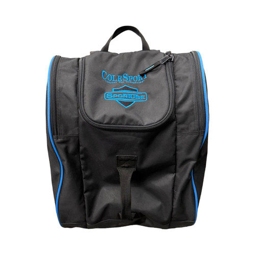 Vist Large View of Product Image Which is Used Sportube Ski Boot Bag Black And Blue