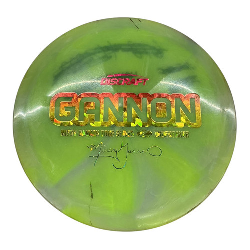 Vist Large View of Product Image Which is Used Discraft TOUR SERIES UNDERTAKER Disc Golf Driver Green 175g