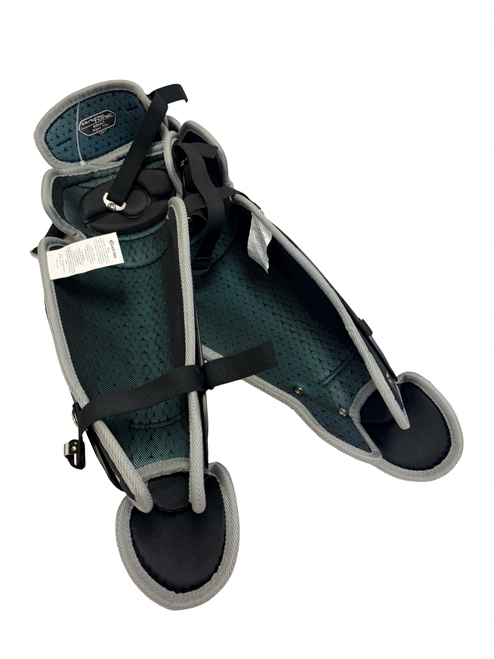 Vist Large View of Product Image Which is Used Easton GAMETIME ADULT AGE 15+ Baseball Catchers Leg Guards Black - Like New
