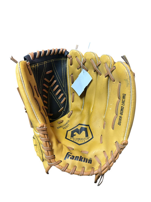 Vist Large View of Product Image Which is Used Franklin FIELDMASTER SERIES BB/SB Glove RH Throw Brown 13"