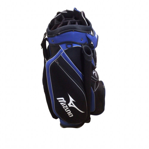 Vist Large View of Product Image Which is Used Mizuno CART BAG Mens Cart Bag Black And Royal Blue
