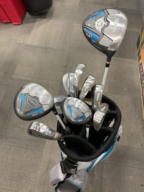 Vist Large View of Product Image Which is Used Wilson PROFILE XLS PACKAGE SET LRH Womens Package Set RH Carolina Blue 11 Piece