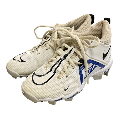 Vist Large View of Product Image Which is Used Nike ALPHA MENACE 3 SHARK Jr FB Cleats White Junior 01