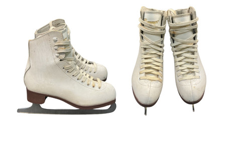 Vist Large View of Product Image Which is Used Jackson CAMEO Girls Figure Skate White Junior 04