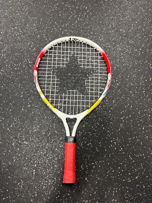 Vist Large View of Product Image Which is Used LE PETIT TENNIS 17IN Junior Tennis Racquet White 19"