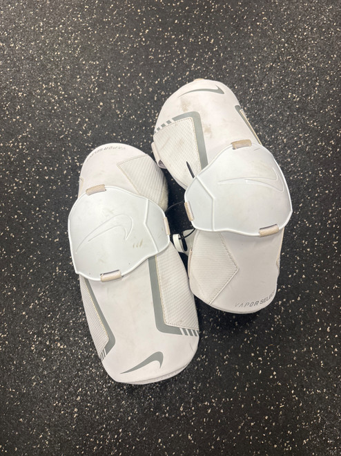 Vist Large View of Product Image Which is Used Nike VAPOR SELECT Lacrosse Arm Pads/Guards White LG