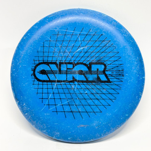 Vist Large View of Product Image Which is Used Innova DX AVIAR Disc Golf Putter Royal Blue 175g