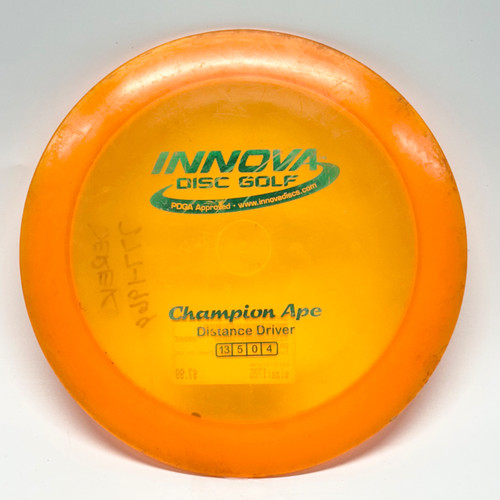 Vist Large View of Product Image Which is Used Innova CHAMPION APE Disc Golf Driver Orange 170g
