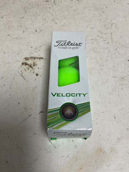Vist Large View of Product Image Which is Used Titleist VELOCITY 3 Ball - Golf Ball Sleeve Neon Green
