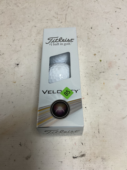 Vist Large View of Product Image Which is Used Titleist VELOCITY 3 Ball - Golf Ball Sleeve White