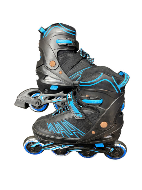 Vist Large View of Product Image Which is Used INLINE SKATES Junior Rec Fitness Skates Royal Blue Adjustable