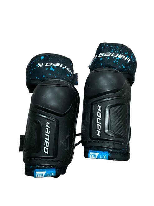 Vist Large View of Product Image Which is Used Bauer VAPOR ELBOW PADS Youth Elbow Pads LG