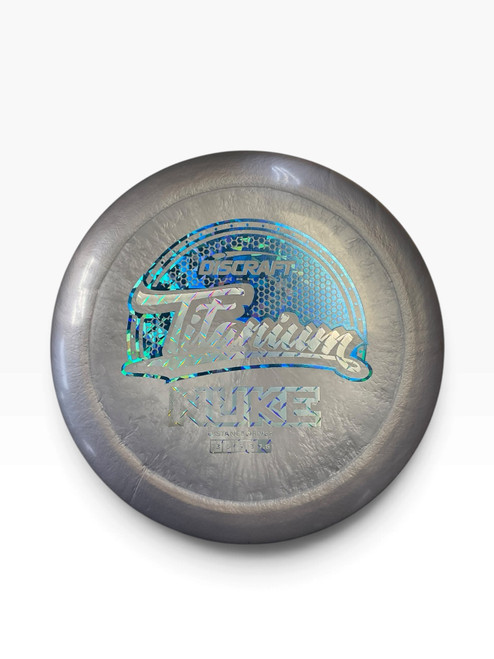Vist Large View of Product Image Which is Used Discraft TI NUKE Disc Golf Driver Grey 173g