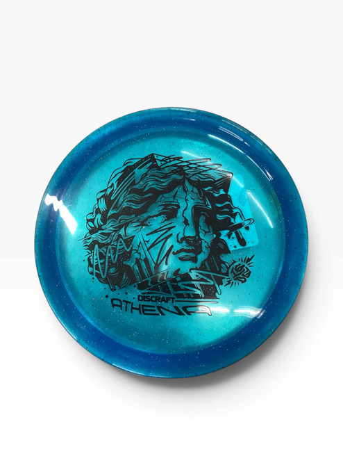 Vist Large View of Product Image Which is Used Discraft ATHENA Disc Golf Driver Navy Blue