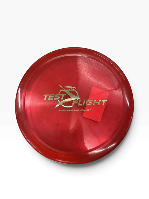 Vist Large View of Product Image Which is Used Discraft ZONE RINGER GT Disc Golf Putter Red