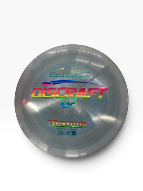 Vist Large View of Product Image Which is Used Discraft ESP VULTURE Disc Golf Driver Grey