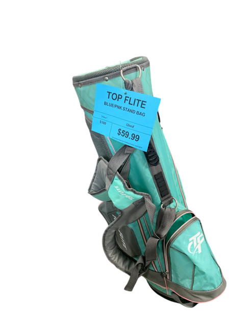 Vist Large View of Product Image Which is Used Top Flite BLUE/PNK STAND BAG Mens Stand Bag Teal