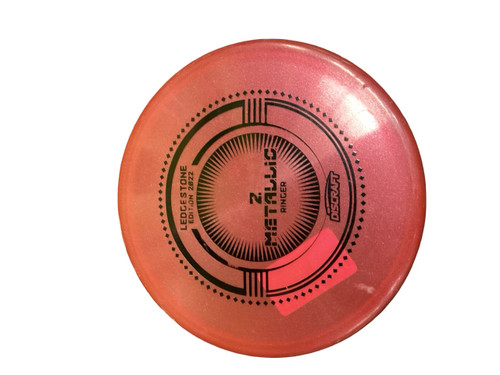 Vist Large View of Product Image Which is Used Discraft Z METALLIC RINGER Disc Golf Putter Maroon