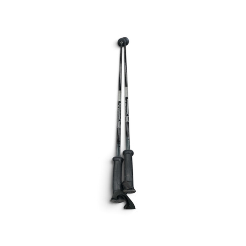 Vist Large View of Product Image Which is Used Scott Response Boys Downhill Ski Poles Black 100 cm (40 in), full length
