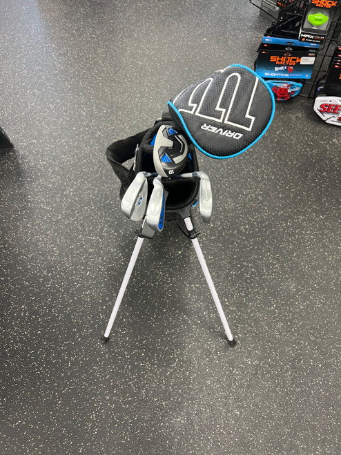 Vist Large View of Product Image Which is Used Wilson PROFILE 9-12 Jr Package Set RH Royal Blue 8 Piece