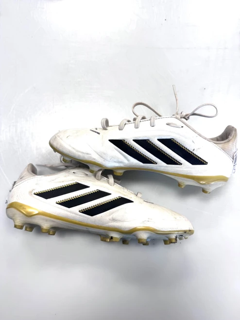 Vist Large View of Product Image Which is Used Adidas Soccer Cleats White Junior 05