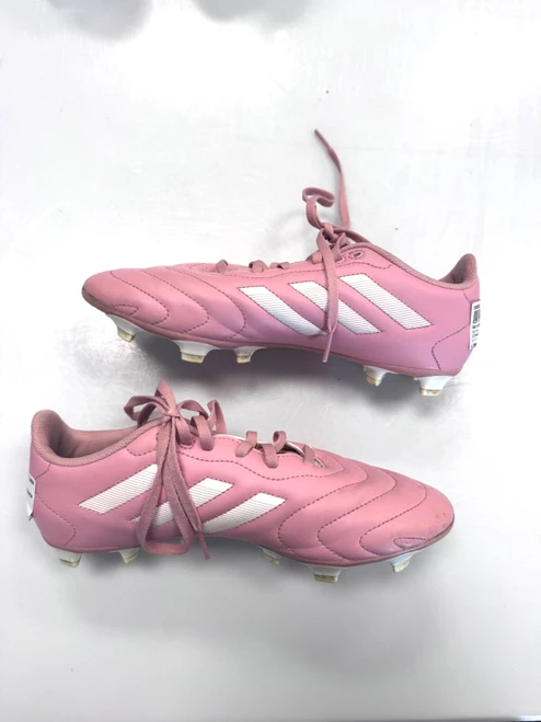 Vist Large View of Product Image Which is Used Adidas Soccer Cleats Pink Senior 8