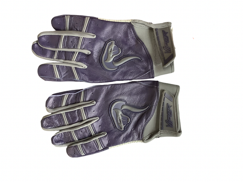 Vist Large View of Product Image Which is Used Viper BB/SB Batting Gloves Purple XL