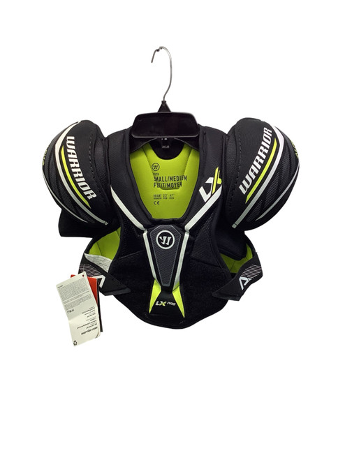 Vist Large View of Product Image Which is Used Warrior LX PRO hockey Shoulder Pads Black S/M