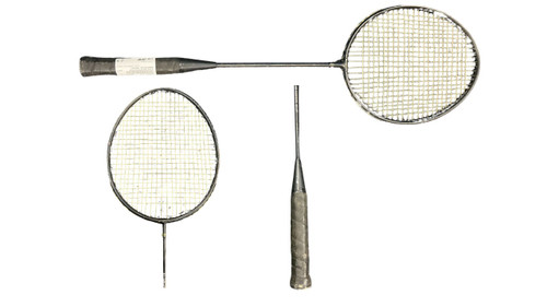 Vist Large View of Product Image Which is Used BADMINTON RAQUET Adult Badminton Racquet Black Unknown