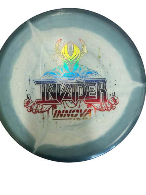 Vist Large View of Product Image Which is Used Innova INVADER Disc Golf Putter White