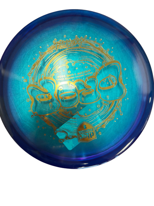 Vist Large View of Product Image Which is Used Discmania DROP Disc Golf Putter Navy Blue