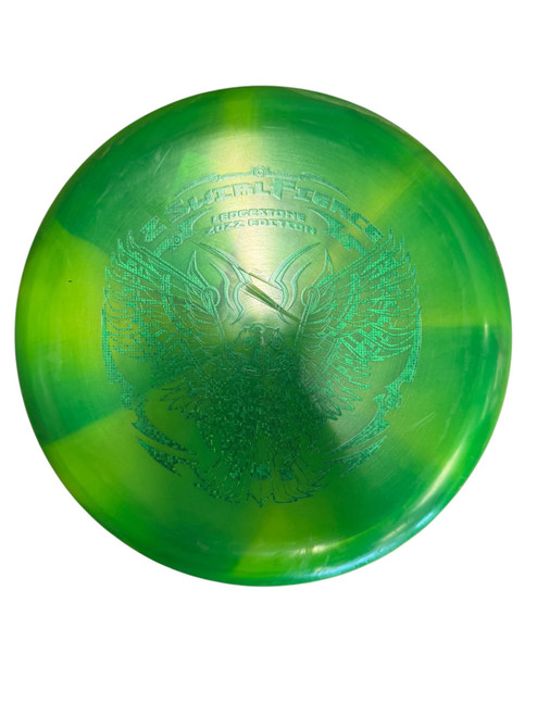 Vist Large View of Product Image Which is Used Discraft Z SWIRL FIERCE Disc Golf Putter Green