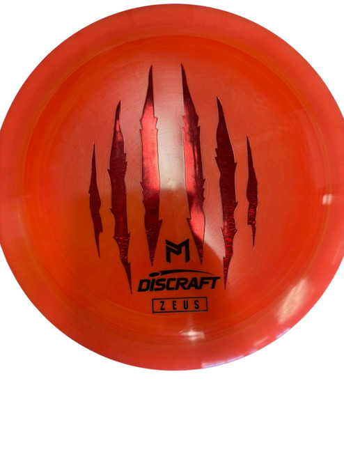 Vist Large View of Product Image Which is Used Discraft ZEUS Disc Golf Driver Neon Orange