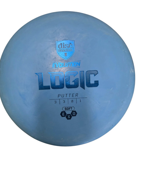 Vist Large View of Product Image Which is Used Discmania EVOLUTION LOGIC Disc Golf Putter Royal Blue