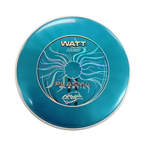 Vist Large View of Product Image Which is Used MVP PLASMA WATT Disc Golf Putter Royal Blue 169g